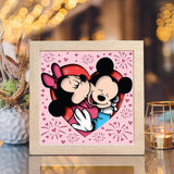 Mouse Kiss – Paper Cut Light Box File - Cricut File - 8x8" - LightBoxGoodMan