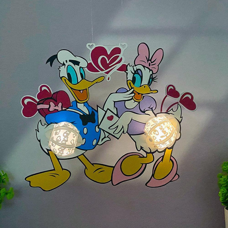Duck Couple - 3D Love Lantern File - Cricut File 1 - LightBoxGoodMan