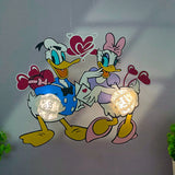 Duck Couple - 3D Love Lantern File - Cricut File 1 - LightBoxGoodMan