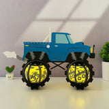 Monster Truck - 3D Tractor Lantern File - Cricut File 1 - LightBoxGoodMan