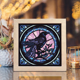 Raven Crow – Paper Cut Light Box File - Cricut File - 8x8 inches - LightBoxGoodMan