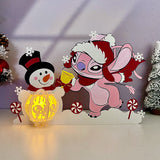 Angel Xmas - Lilo & Stitch Themed 3D Christmas Lantern File - Cricut File 1 - LightBoxGoodMan