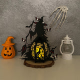 Witch And Broom - 3D Witch Lantern File - Cricut File 5 - LightBoxGoodMan