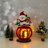 Christmas Tree - 3D Christmas Gift Bag Lantern File - Cricut File 2 - LightBoxGoodMan