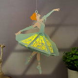 Ballet - 3D Ballet Dancer Papercut Lantern File - Cricut File 1 - LightBoxGoodMan