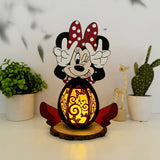 Minnie - Minnie Mouse 3D Papercut Lantern File - Cricut File 1 - LightBoxGoodMan