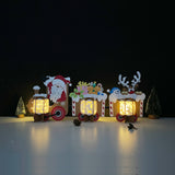 Christmas Train - 3D Christmas Lantern File - Cricut File 1 - LightBoxGoodMa