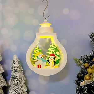 Christmas - 3D Christmas Pop-up Light Bulb File - Cricut File 1 - LightBoxGoodMan