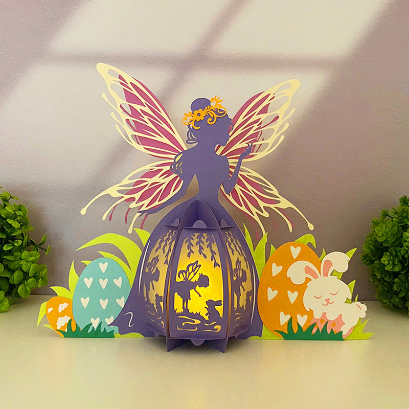 Fairy Easter - 3D Easter Fairy Lantern File - Cricut File 2 - LightBoxGoodMan