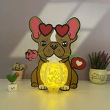 Dog Love - 3D Love Lantern File - Cricut File 1 - LightBoxGoodMan