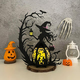 Witch And Poison 2 - 3D Witch Lantern File - Cricut File 3 - LightBoxGoodMan