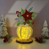 Christmas Vase - 3D Christmas Lantern File  - Cricut File 2 - LightBoxGoodMan