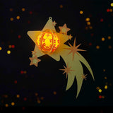 Shooting Star - 3D Christmas Lantern File - Cricut File 1 - LightBoxGoodMan