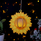 Sunflower - 3D Sunflower Lantern File - 8x8