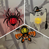 Pack 3 Different Lantern Pattern 2 - Halloween Themed 3D Lantern File  - Cricut File - LightBoxGoodMan