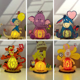 Pack 6 Cutest Lantern - Winnie The Pooh Themed 3D Lantern File - Cricut File - LightBoxGoodMan