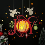 JOY - 3D Christmas Lantern File - Cricut File - LightBoxGoodMan