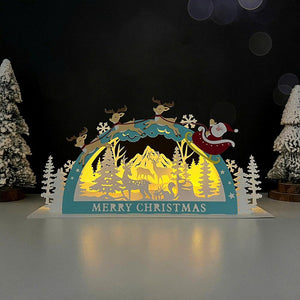 Christmas - 3D Christmas Pop-up Dome Card File - Cricut File 1 - LightBoxGoodMan