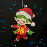 Christmas Elf - 3D Christmas Lantern File - Cricut File 1 - LightBoxGoodMan