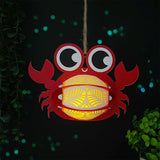 Crab - 3D Crab Lantern File - 5.6x8" - Cricut File - LightBoxGoodMan