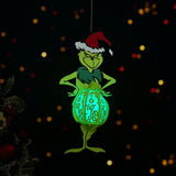 The Grinch - 3D Christmas Lantern File - Cricut File 2 - LightBoxGoodMan