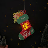 Personalized Socks - 3D Christmas Lantern File - Cricut File 1 - LightBoxGoodMan