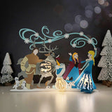 Frozen - Frozen Themed 3D Christmas Lantern File - Cricut File 1 - LightBoxGoodMan