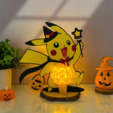 Pikachu - Halloween Themed 3D Lantern File - Cricut File 1 - LightBoxGoodMan