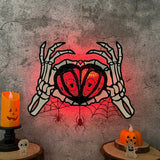 Skeleton Heart - Halloween Themed 3D Lantern File  - Cricut File 1 - LightBoxGoodMan