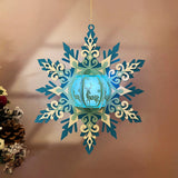 Snowflake - 3D Christmas Lantern File - Cricut File 3 - LightBoxGoodMan