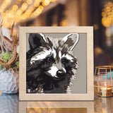 Raccoon – Paper Cut Light Box File - Cricut File - 8x8 inches - LightBoxGoodMan