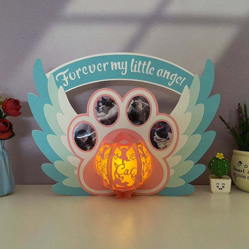 Memorial Pet Cat - 3D Memorial Lantern File - Cricut File 1 - LightBoxGoodMan