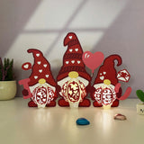 Gnome Valentine - 3D Love Lantern File - Cricut File 2 - LightBoxGoodMan