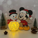 Mickey Xmas - 3D Christmas Lantern File - Cricut File 1 - LightBoxGoodMan