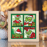 The Grinch 6 – Paper Cut Light Box File - Cricut File - 8x8" - LightBoxGoodMan