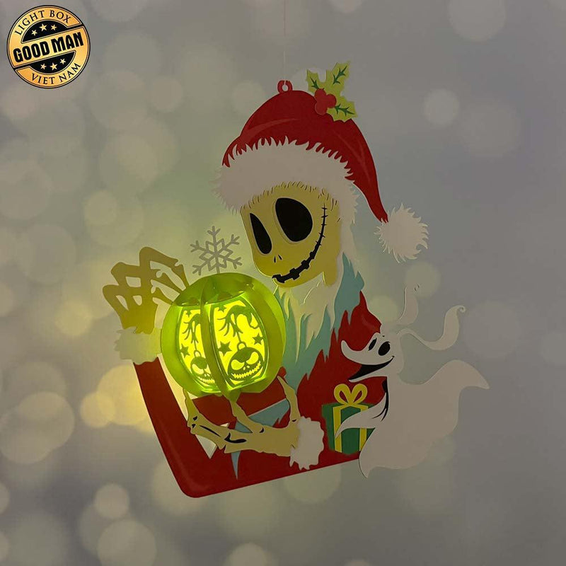 Nightmare Xmas - 3D Christmas Lantern File - Cricut File 1 - LightBoxGoodMan