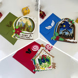 Pack 3 Christmas - 3D Christmas Pop-up Card File - Cricut File 1 - LightBoxGoodMan
