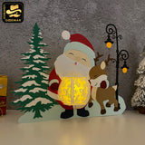 Santa Claus - 3D Christmas Lantern File - Cricut File 3 - LightBoxGoodMan
