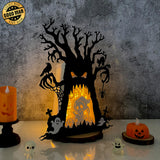 Death - 3D Ghost Tree Papercut Lightbox File - Cricut File 1 - LightBoxGoodMan