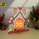 Valentine House - 3D Love Lantern File - Cricut File 1 - LightBoxGoodMan