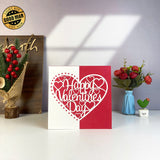 Valentine Day - 3D Valentine Pop-up Card File - Cricut File 1 - LightBoxGoodMan