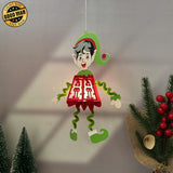 Elf Hanging - 3D Christmas Lantern File - Cricut File 1 - LightBoxGoodMan