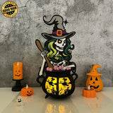 Witch's Cauldron - Halloween Themed 3D Lantern File - Cricut File 2 - LightBoxGoodMan