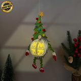 Gnome Hanging - 3D Christmas Lantern File - Cricut File 1 - LightBoxGoodMan