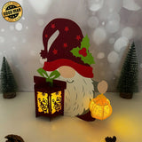 Gnome Xmas - 3D Christmas Lantern File - Cricut File 3 - LightBoxGoodMan