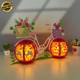 Bicycle - 3D Love Lantern File - Cricut File 1 - LightBoxGoodMan