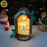 Christmas - Christmas Candle Papercut Lightbox File - Cricut File 1 - LightBoxGoodMan