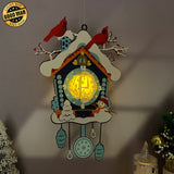 Pendulum Clock - 3D Christmas Lantern File  - Cricut File 1 - LightBoxGoodMan