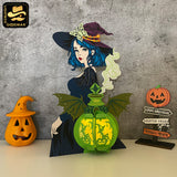 Witches Poison Bottles  - 3D Witch Lantern File - Cricut File - LightBoxGoodMan