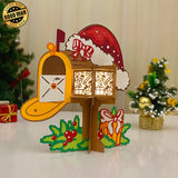 Christmas Mailbox - 3D Christmas Lantern File - Cricut File 1 - LightBoxGoodMan